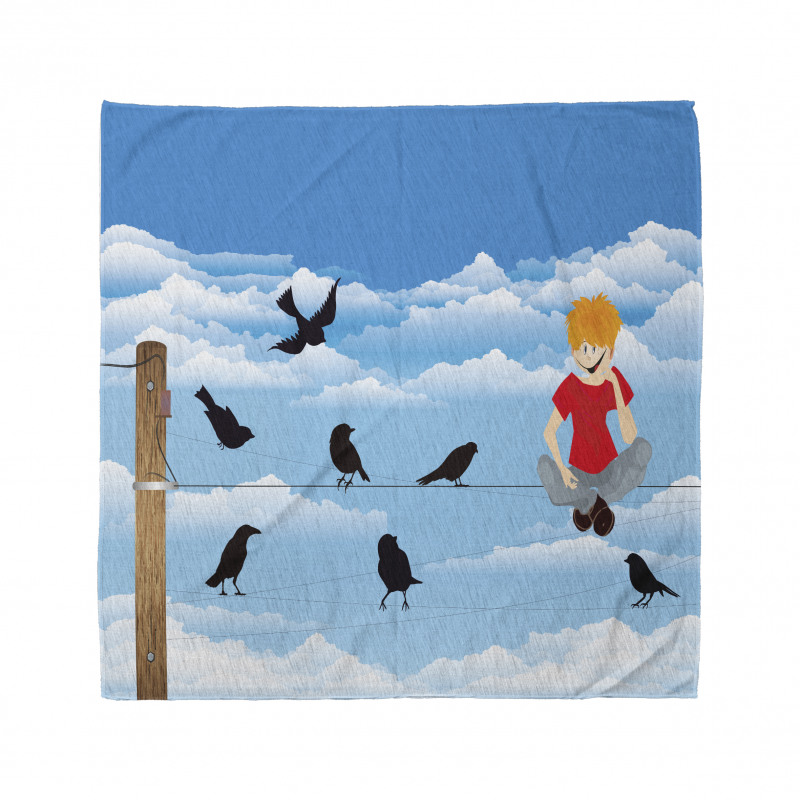 Boy and Avian Sky Bandana