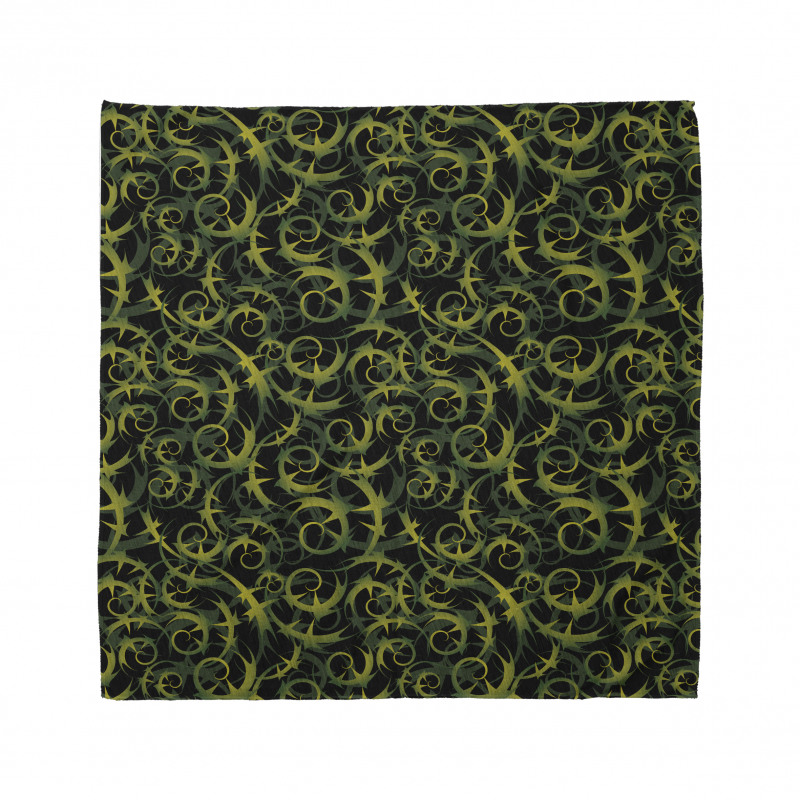 Dark Tones Abstract Ivy Grape Bandana