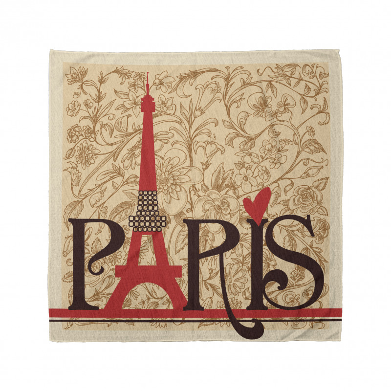 Retro Bandana Paris Temalı