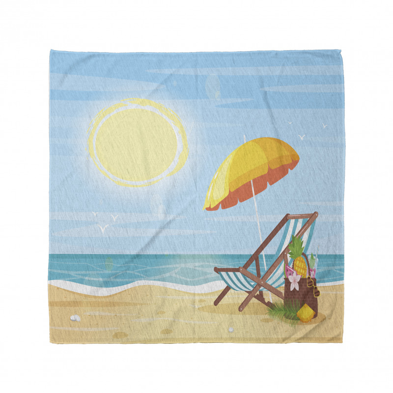 Sea Shore Beach Umbrella Bandana