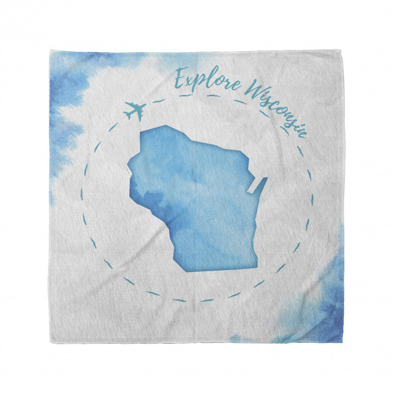 Explore Wisconsin Map Design Bandana