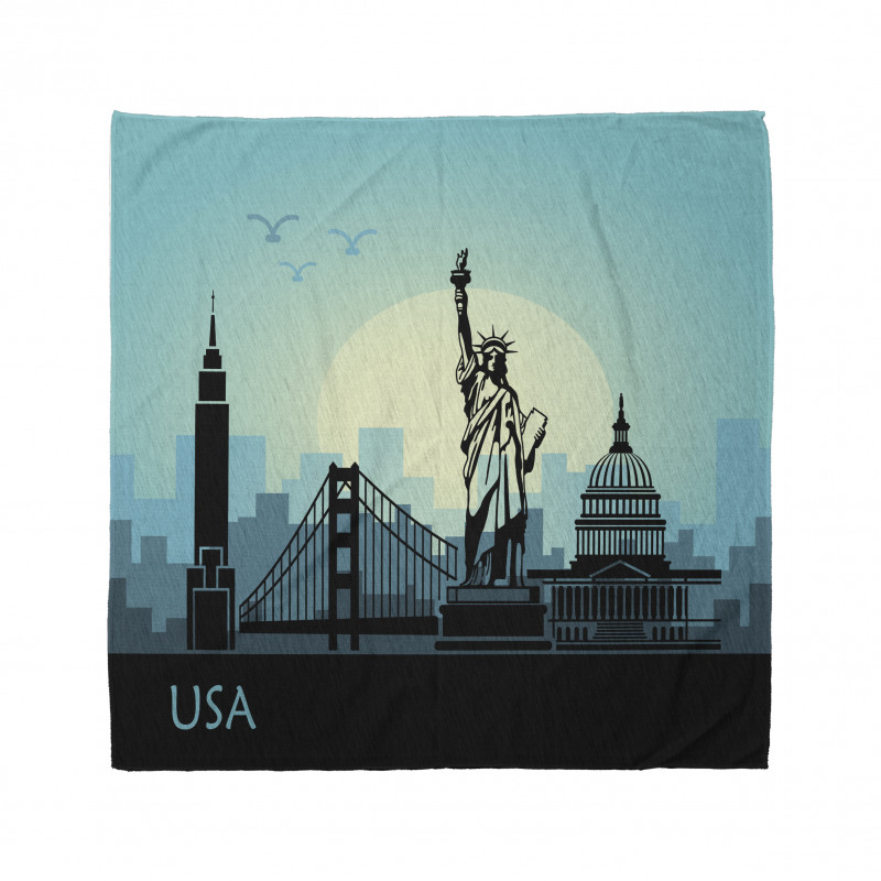 USA Skyscrapers City Skyline Bandana