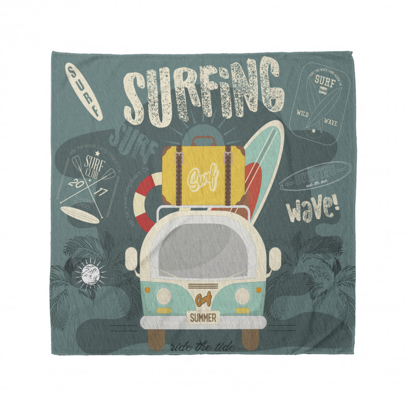 Surfing Text and Van Bandana