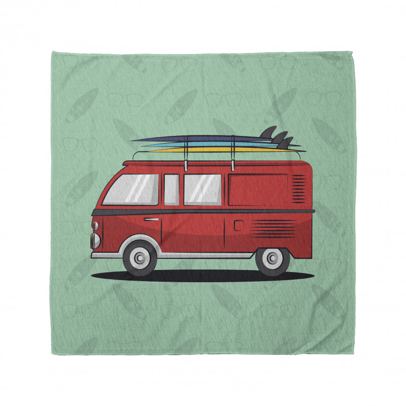 Van with Surf Boards Bandana