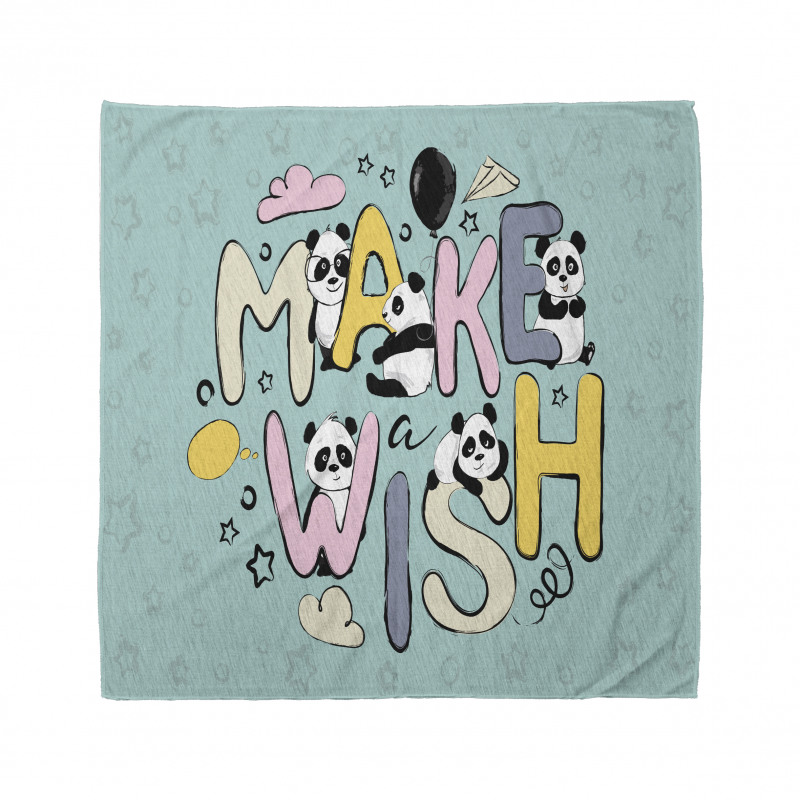 Whimsical Calligraphic Design Bandana