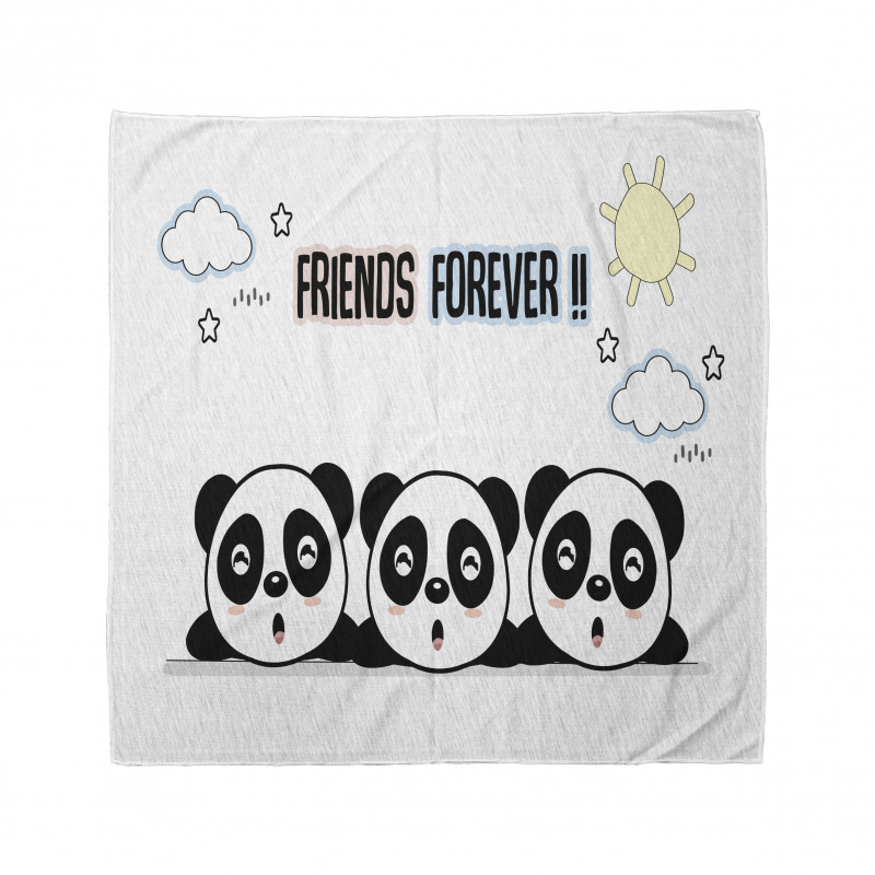 3 Pandas Design Bandana