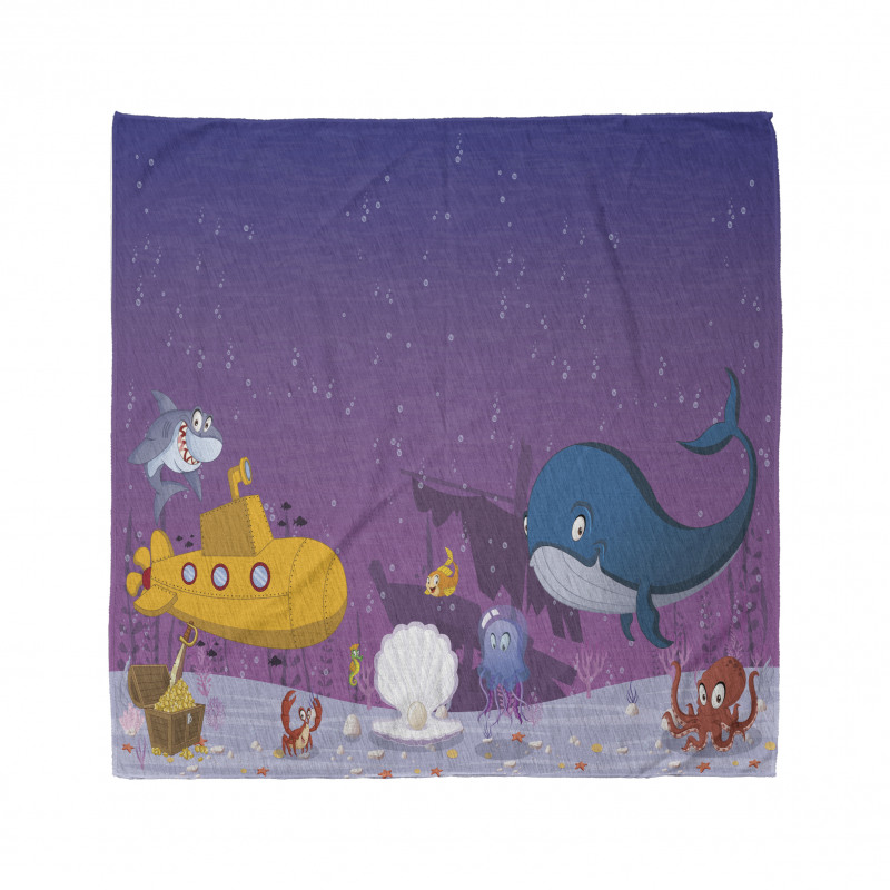 Oceanic Creatures Coral Bandana