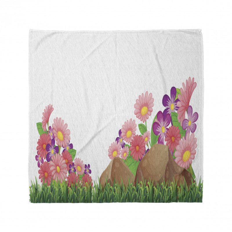 Flowers on Grass Bandana