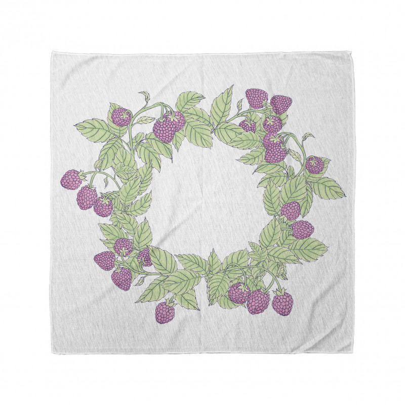 Raspberry Wreath Bandana