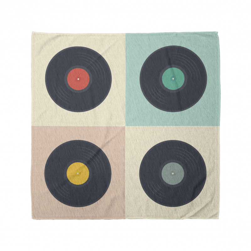 Pastel Record Discs Bandana