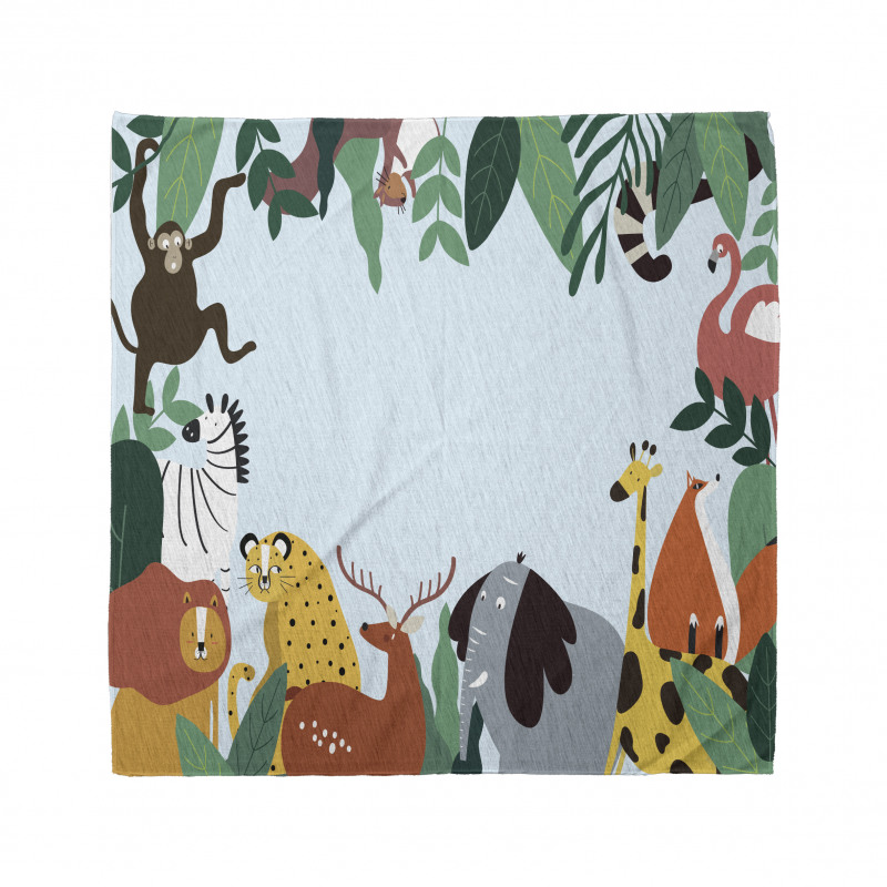 Wild Fauna and Exotic Leaves Bandana