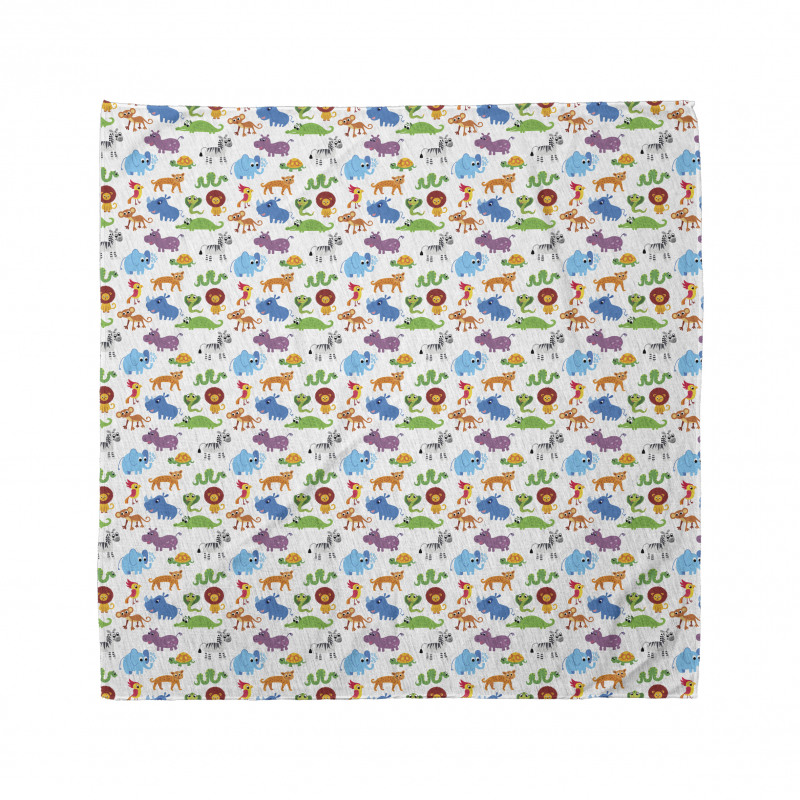 Zoo Childish Cartoon Image Bandana