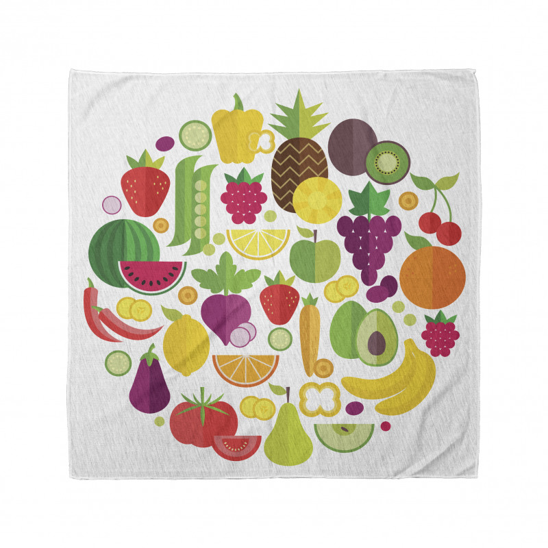 Fruits and Veggies Design Bandana