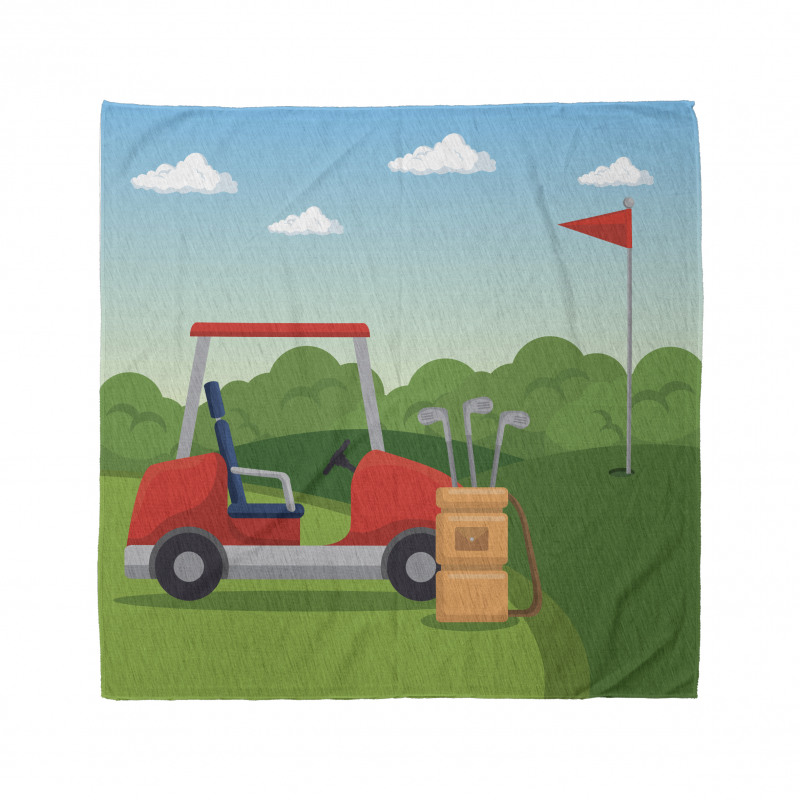 Club Car and Flag Bandana