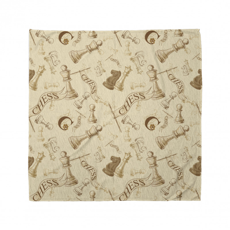 Retro Chess Game Pieces Bandana