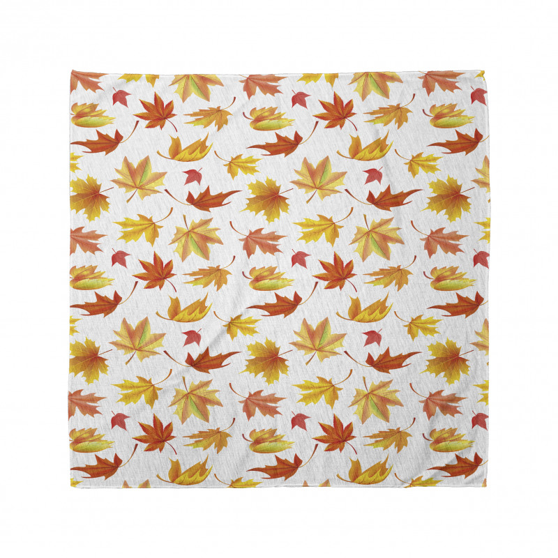 Fallen Maple Leaves Pattern Bandana