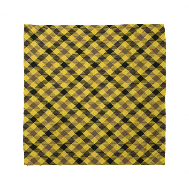 Striped Square Check Bandana