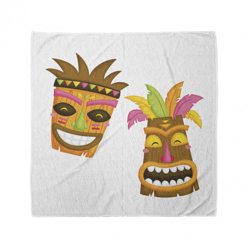 Exotic Colorful Hawaii Masks Bandana