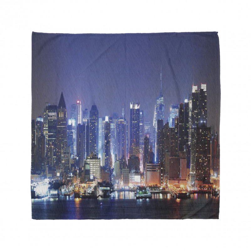 River and Skyline Photo Bandana