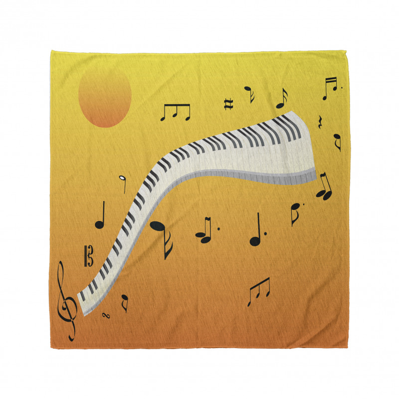 Joyous Sunset Piano Keys Bandana