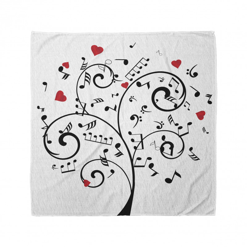 Romantic Tree and Hearts Bandana