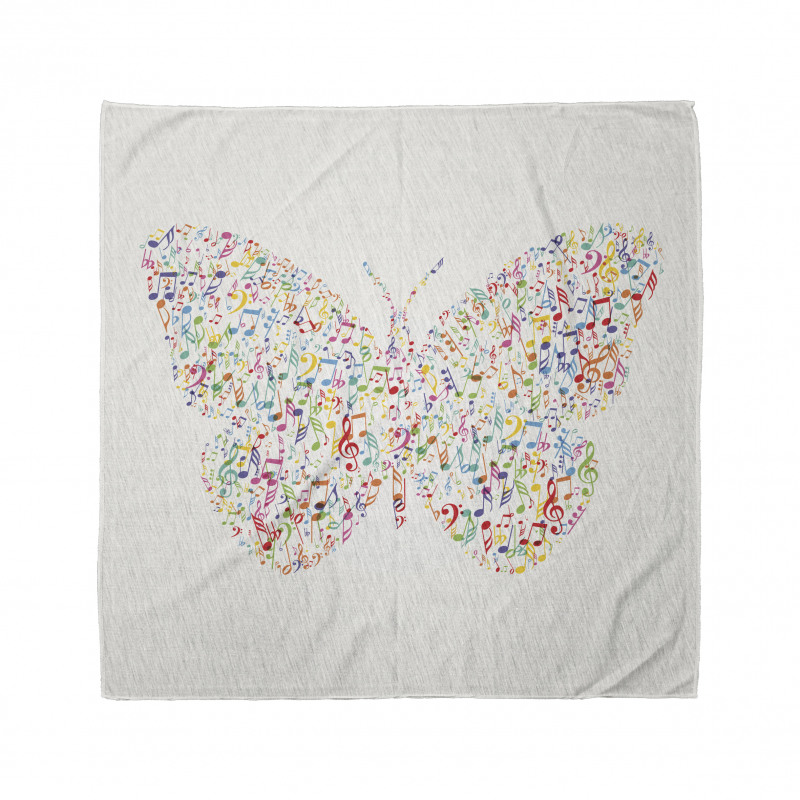 Butterfly with Notes Bandana