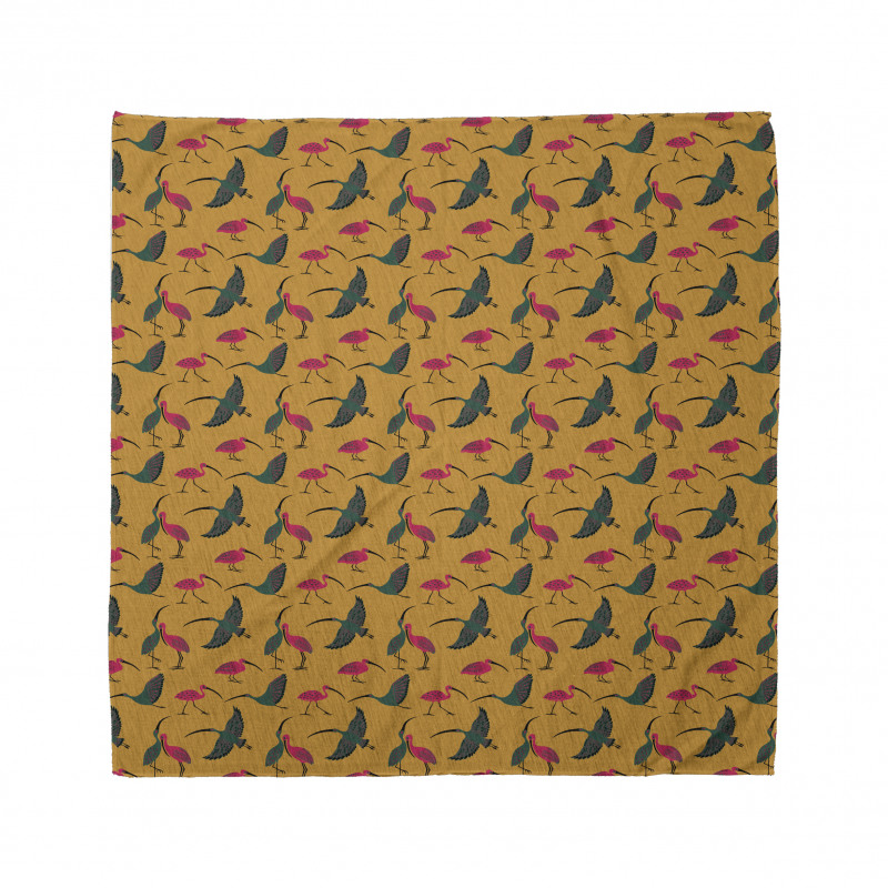 Folk Ornate Birds Bandana