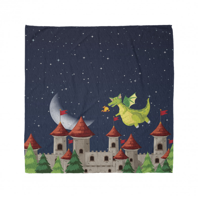 Castle and Flying Dragon Bandana