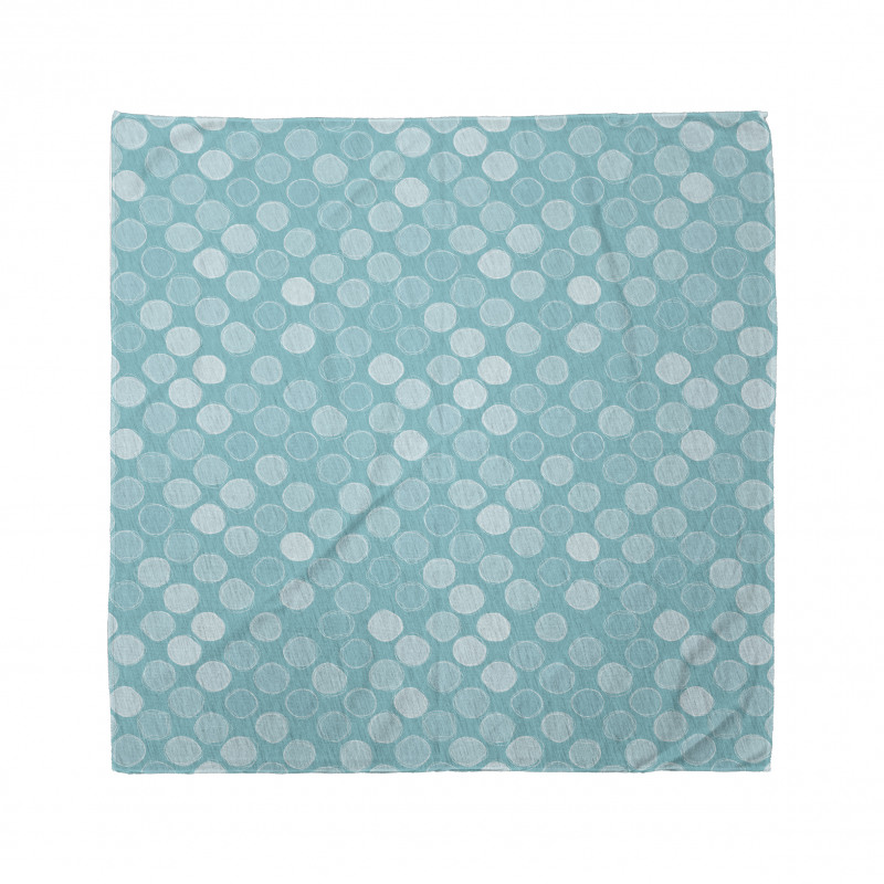 Scribbled Monotone Circles Bandana