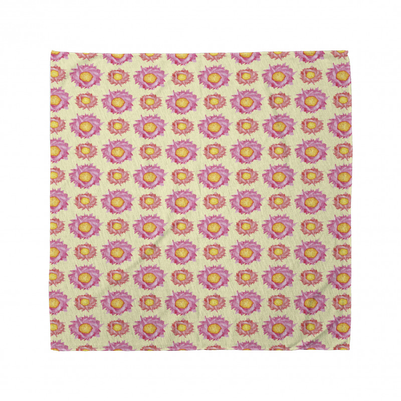 Abstract Watercolor Flowers Bandana