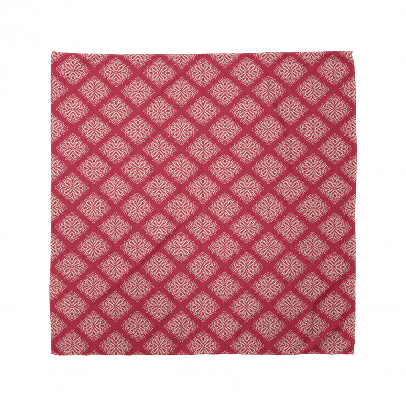 Romantik Bandana Geometrik ve Retro Kare Desenleri Çizimi