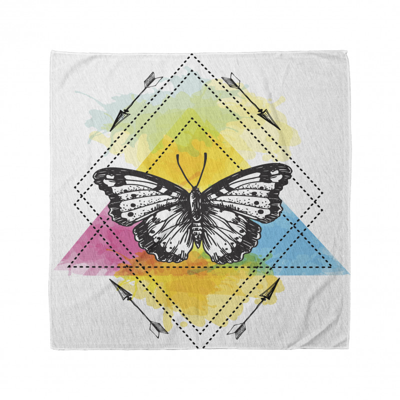 Geometric Butterfly Form Bandana