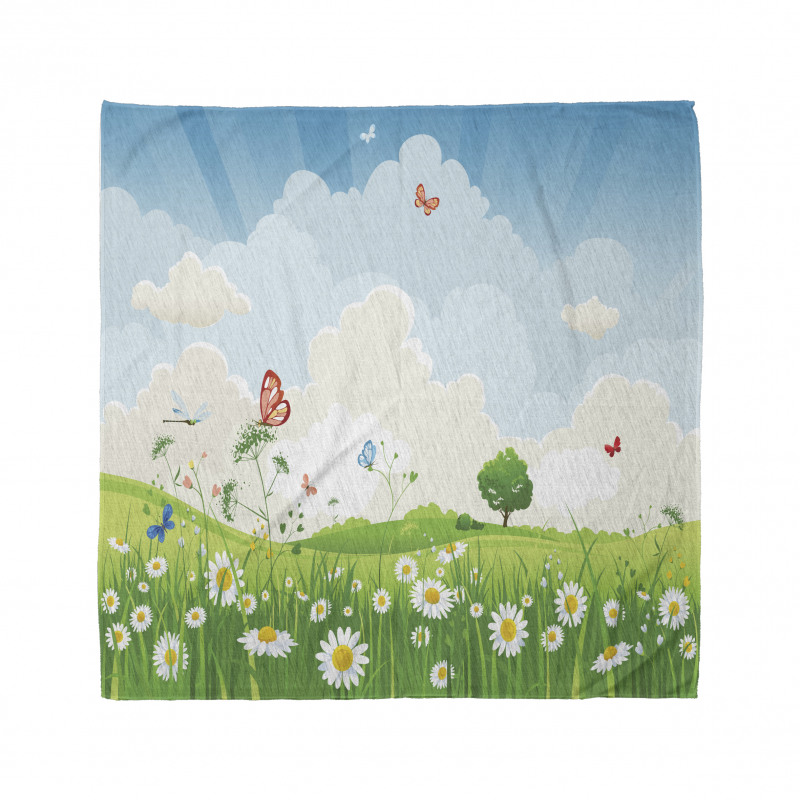 Spring Time Sunny Landscape Bandana