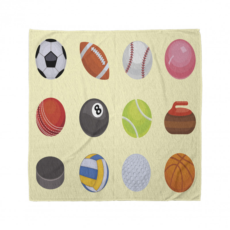 Different Sports Balls Layout Bandana