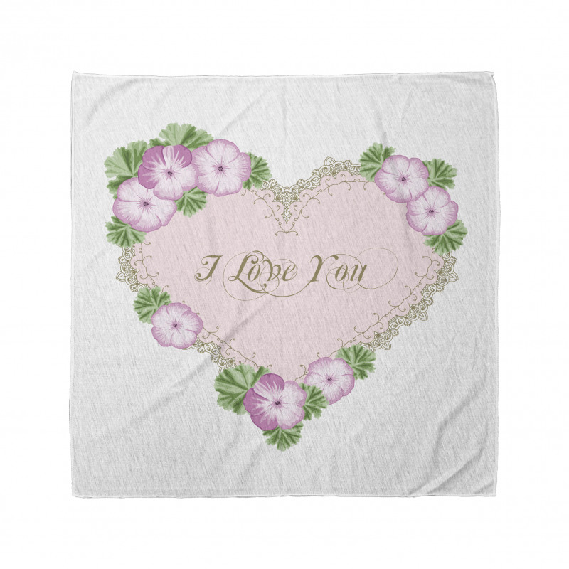 Heart Shaped Vintage Art Bandana