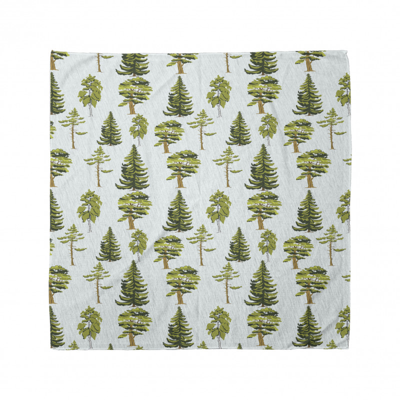 Pine Oak Fir Trees Graphic Bandana