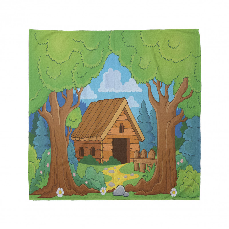 Wooden Shed in Forest Bandana