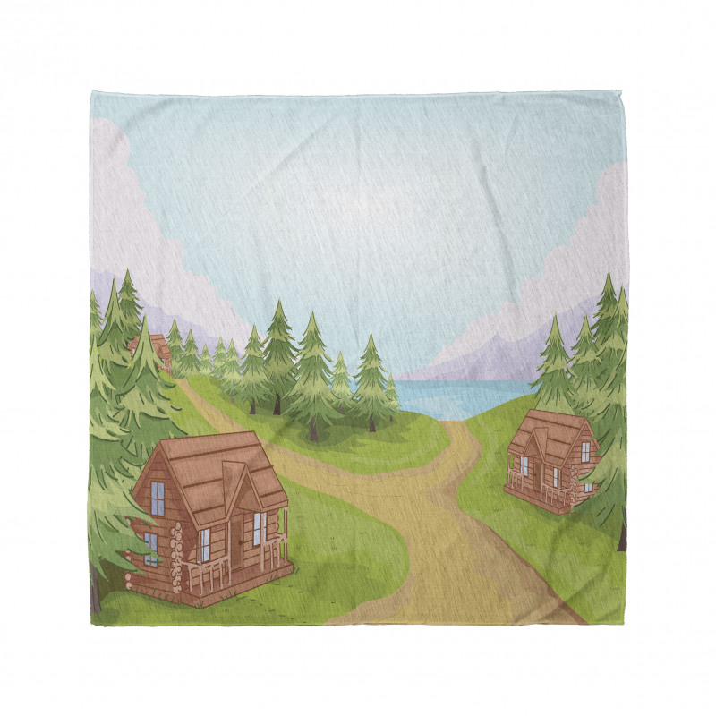 Country Village Cartoon Bandana