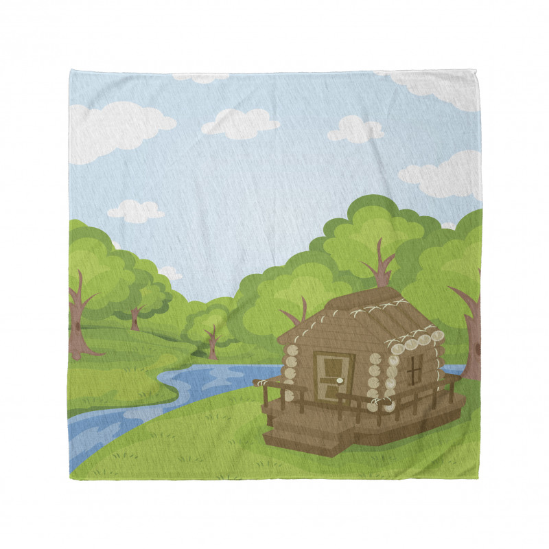 Wooden Lodge near Stream Bandana