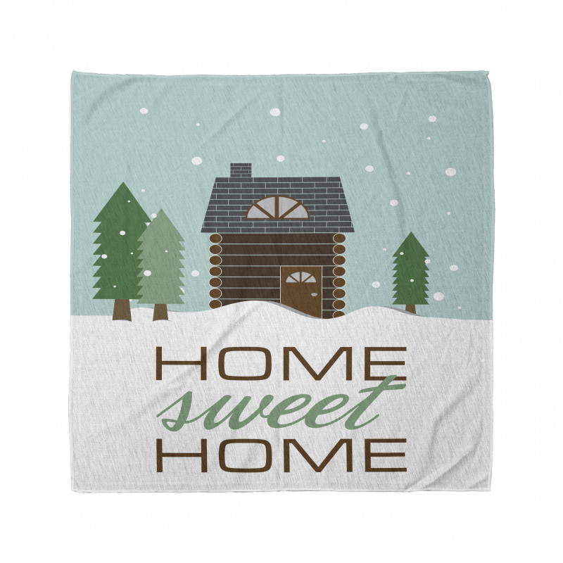 Lodge with Winter Theme Bandana