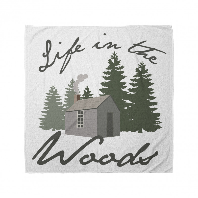 Rustic Lodge in Forest Bandana