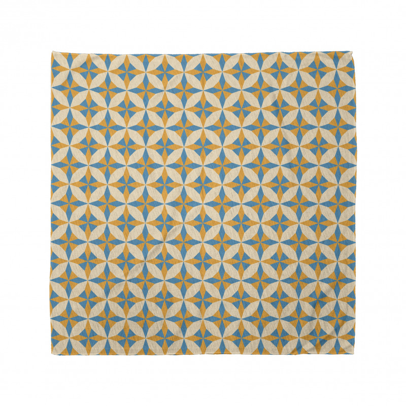 Geometrik Bandana Geometrik Sarı Mavi