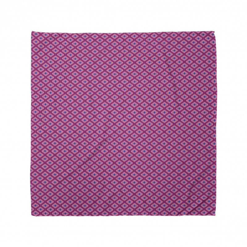 Geometrik Bandana Soyut Mozaik Karo Motifli Çiçek Tasarımı