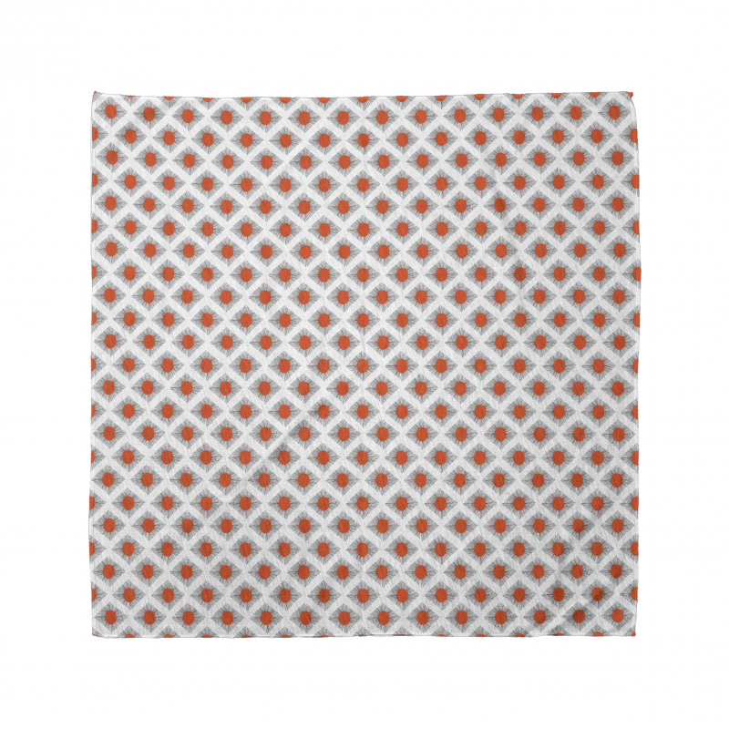 Geometrik Bandana Çağdaş Modern Sanatsal Oval Çizgili Desen