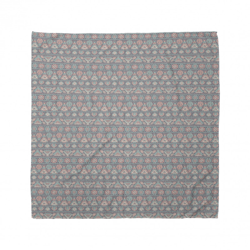 Etnik Bandana Soft Pastel Görünümlü Otantik Kilim Motifleri