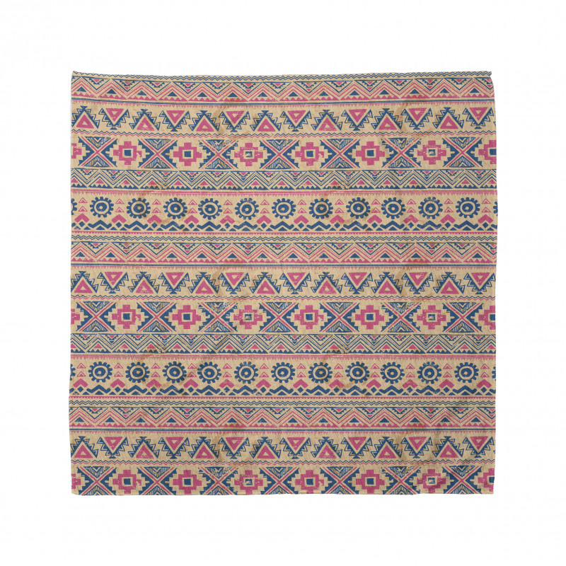 Etnik Bandana Eskitilmiş Vintage Otantik Geometrik Dizayn