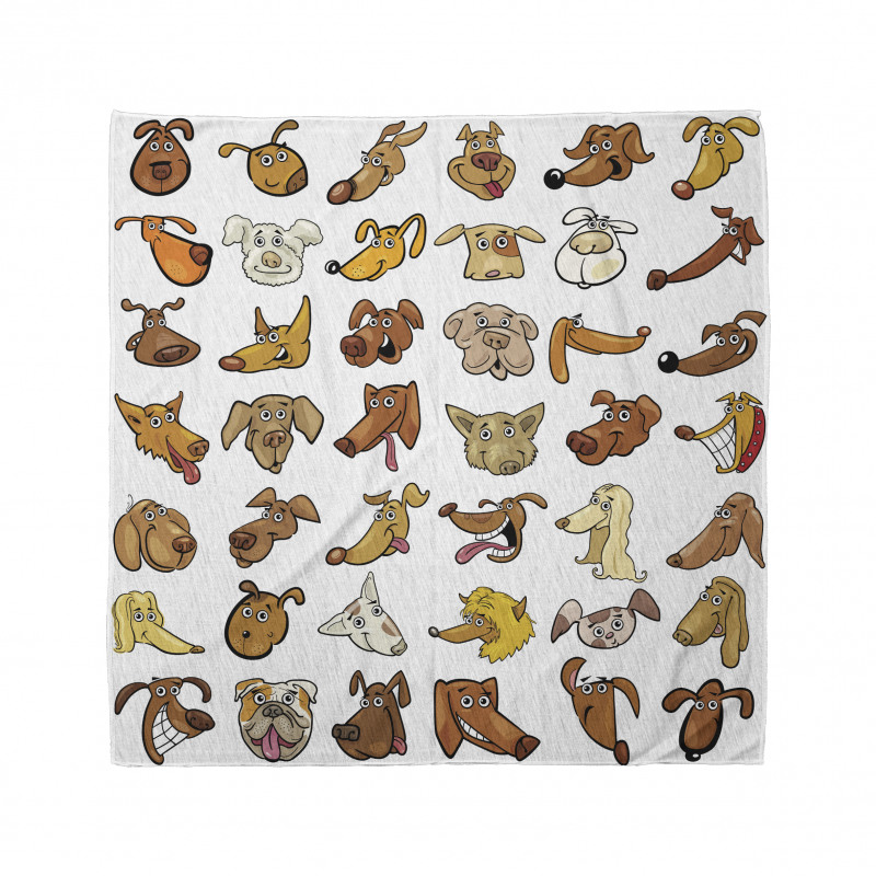 Dog Heads Puppy Canin Bandana