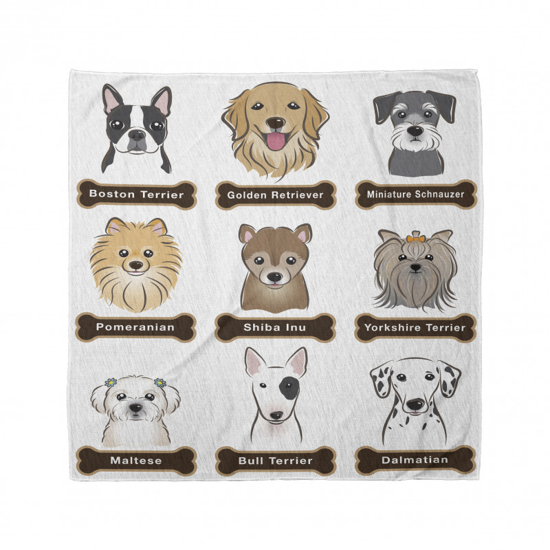 Hayvan Deseni Bandana Köpek Cinsleri