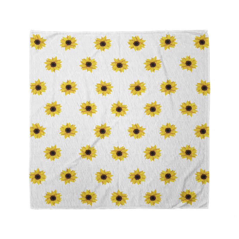 Sunflower Pattern Nature Bandana