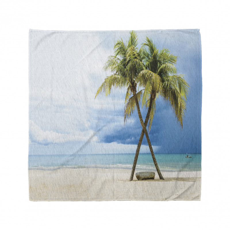 Beach Palm Trees Rock Bandana